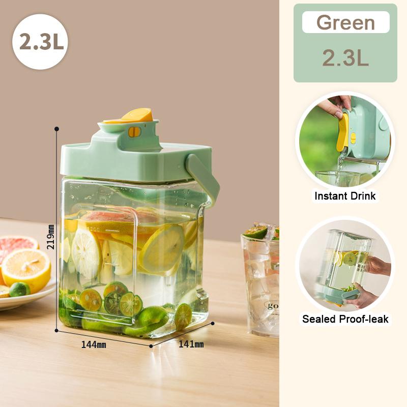 

Большой вместительный чайник для холодной воды с краном, холодильник, чайник для воды, ведро для напитков, диспенсер для сока 2,3/3,5 литра