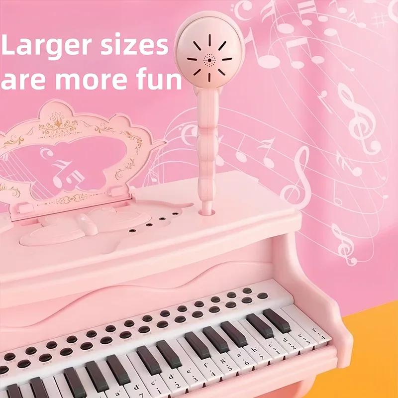 37 Tasten Elektronisches Klavier Kinder Tastatur Spielzeug mit Mikrofon Musikinstrument Klavier Kinder Lernspielzeug Weihnachtsgeschenke