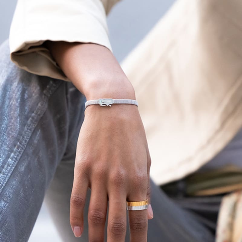 BE/GINS LA LIGNE WIDE COILING BRACELET