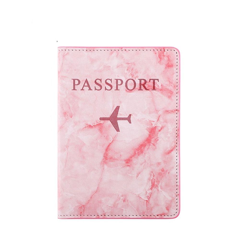 PU Leather Marble Grain PU Card Case Travel Accessories Passport Protective Cover Passport Holder