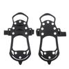 Crampones de 10 dientes para exteriores, cubierta antideslizante para zapatos de nieve, picos para zapatos de nieve resistentes al desgaste para hielo y nieve