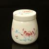 Yousheng Ceramic Tea Caddy with Lid Portable Storage Jar for Loose Leaf Tea Honey Spices Even Cooking Egg Cup Airtight Container for Kitchen