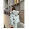New down padded clothes women's short coat thickened padded jacket loose hooded winter small bread padded clothes