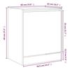 VidaXL Shoe Cabinet Smoked Oak 60x42x69 Cm Engineered Wood 839984