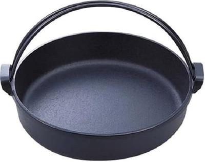 Sukiyaki hrnec s Nambu Tsuru 26 Černý pečený vnitřní průměr 26 cm IH Kompatibilní Nambu Ironware 20039