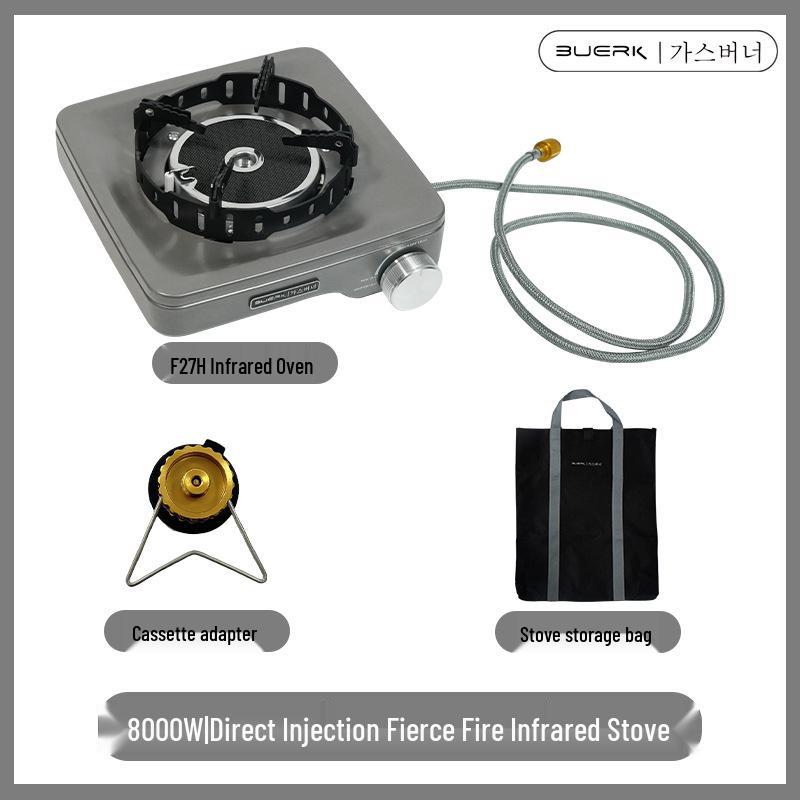 BubiKe Outdoor 8000W Portable Split-Type Camping Stove with Voltage Stabilization for Tea Brewing and Hot Pot.
