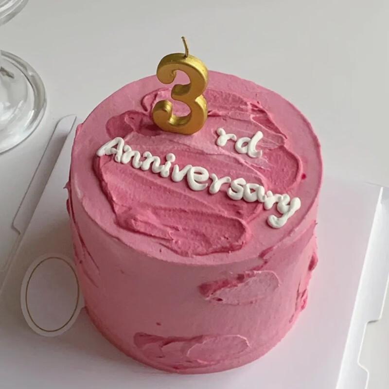 LIEI Golden Number Birthday Cake Topper