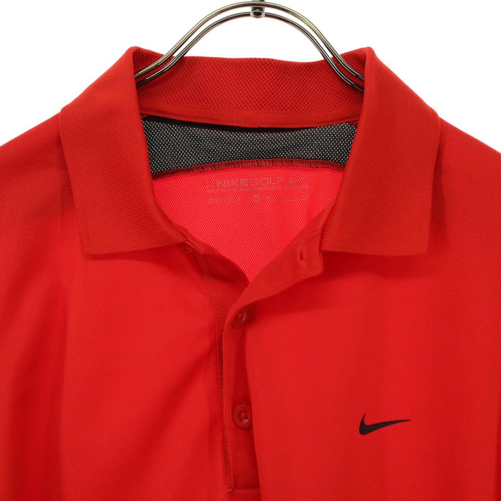 Beauty Products NIKE One Point Short Sleeve Polo Shirt M Red Sports Men's Used