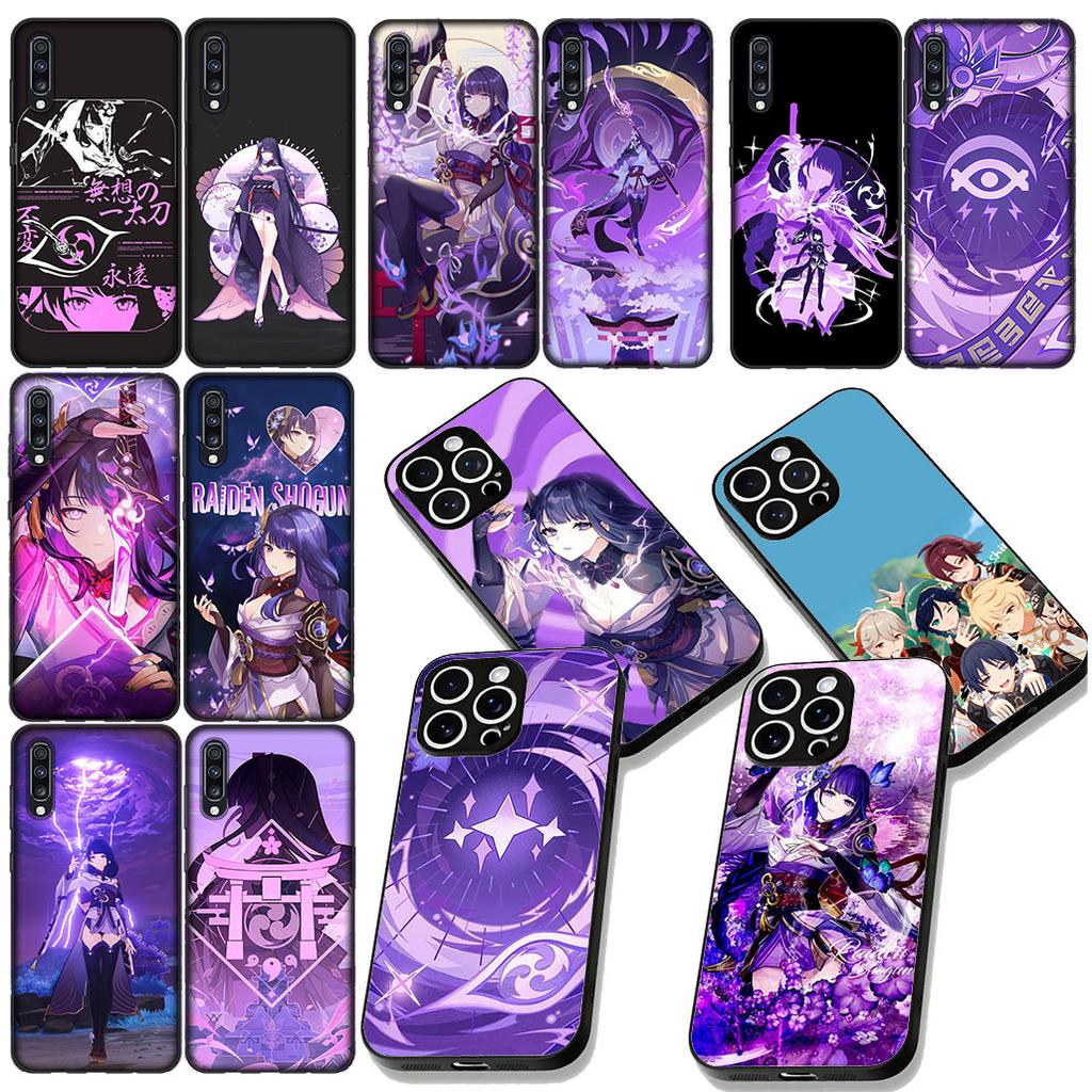 Genshins Raiden Shogun Impacts Protective Cover for Xiaomi Poco C85 C65 C75 X7 X6 M6 M8 F7 F8 Ultra F6 Pro Phone Case