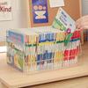Transparent Student Book Organizer: Children's Picture Book Desk Shelf, A4 Storage Box, Desktop Bookcase Basket
