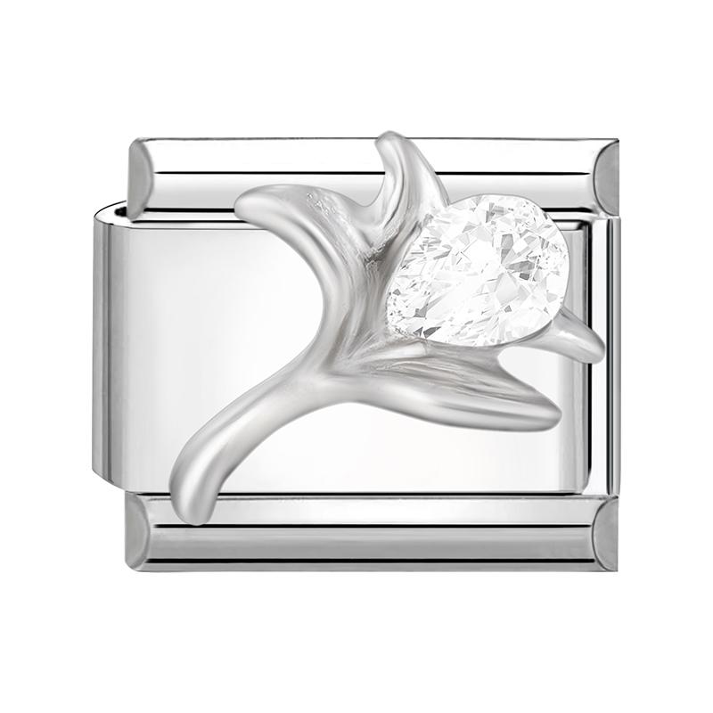 Fashion Heart Bow Knot Butterfly Star Rose Flowers Italian Charm Links Fit 9mm Stainless Steel Bracelet Women DIY Making Gift