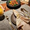 Gold Wheat Napkin Rings Metal Leaf Napkin Holder For Harvest Festival Fall Christmas Thanksgiving Dinner Table Decoration