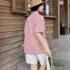 Navava Cool Seersucker Thin Check Short Sleeve Shirt Nb2691