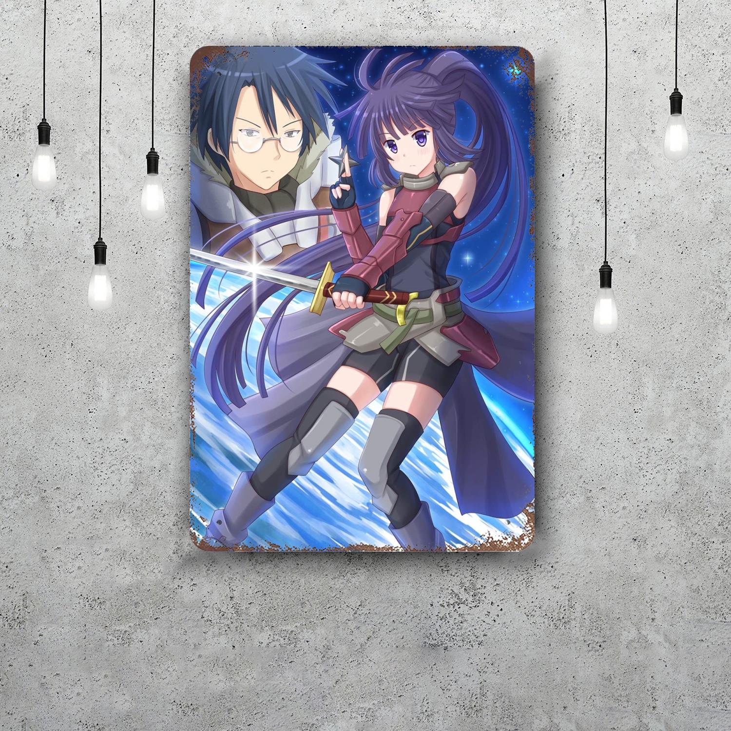 

log horizon Decor Vintage Metal Signs Tin Signs Captain Poster Decor for Bar Pub Club Man Cave Wall Decoration 20x30cm（7.8x11.8inch）