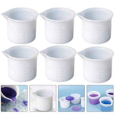50 ml Silikon-Messbecher, Mischbecher, Harz, Epoxidharz, Basteln, Werkzeug-Set, Farbe, Harz, Mischbecher-Set, Material, Mini