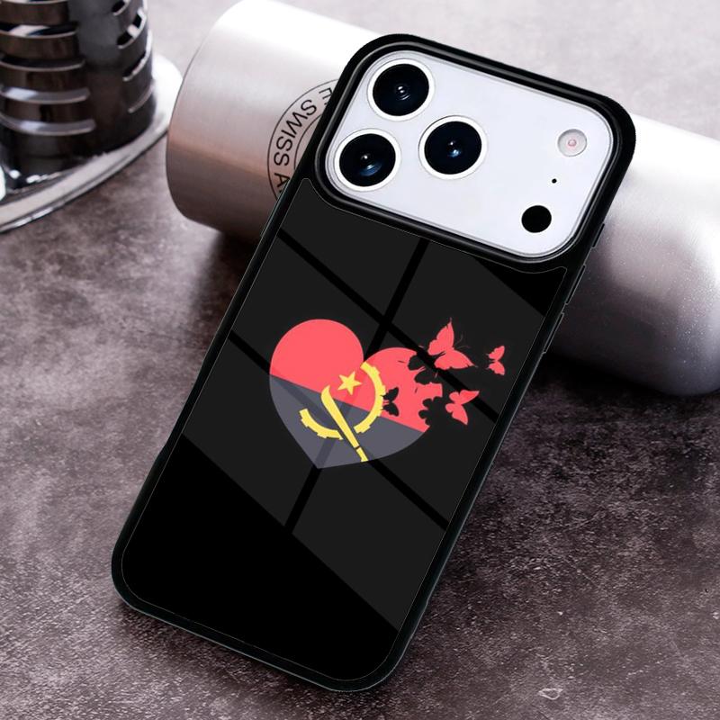 Angola flag Phone Case For iPhone 17 16 15 14 13 12 11 Pro Max Plus 17Air Soft Silicone Cover