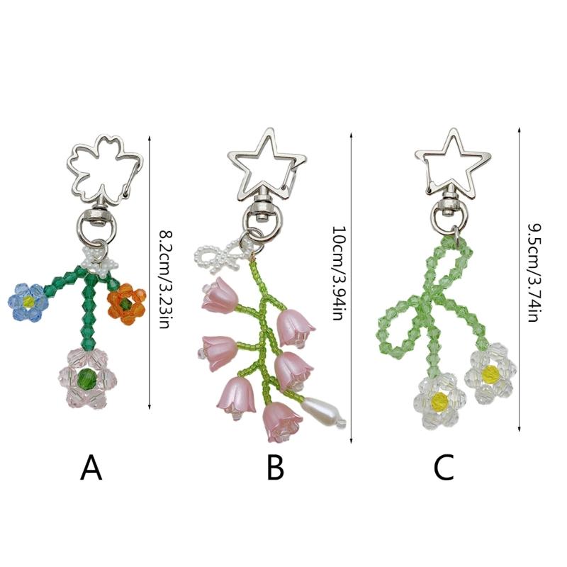 Handmade Beads Keychain Durable Material for Detail Oriented Individuals