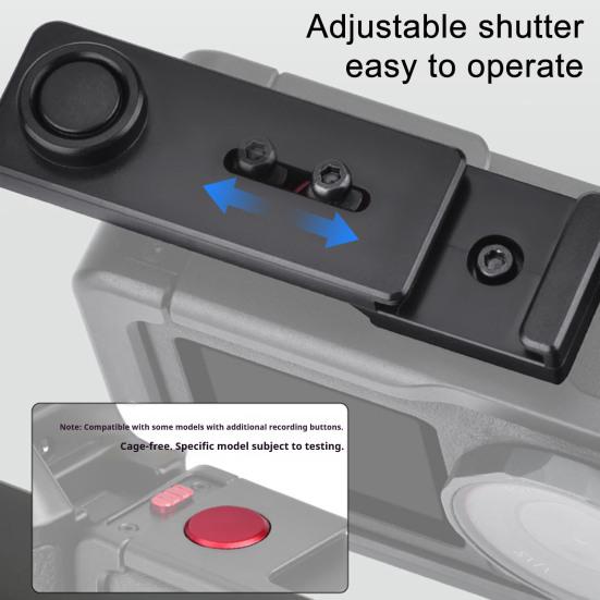 Magnetic Camera Mount Adapter with Dual Claw Lock Quick Release Vlog Handle Frame Adjustable Shutter Control Ergonomic Non-Slip Grip