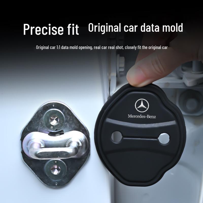 Ochranný silikonový návlek na přezku zámku dveří Mercedes - Odolný proti opotřebení, Tichý, Protisrážkové těsnění.