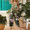 Womens Casual Overalls Jumpsuits Adjustable Straps Sleeveless Bohemian Comfy Rompers With Pocket
