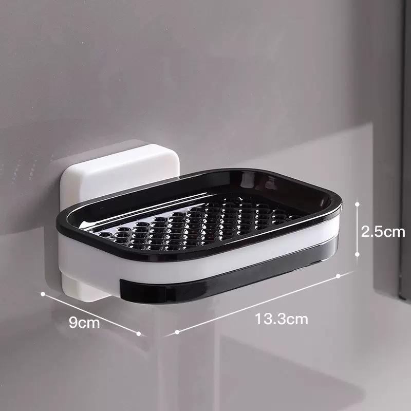 

Toilet Soap Box Without Punching Soap Box Double Drain Tray Soap Box Storage Bathroom Storage Rack Soap Box