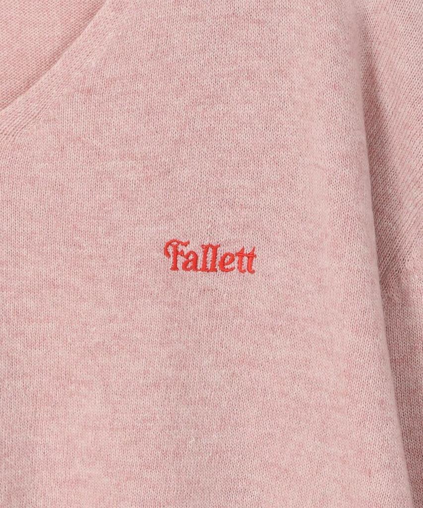 FALLETT Small Story Logo V-Neck Knit Pink