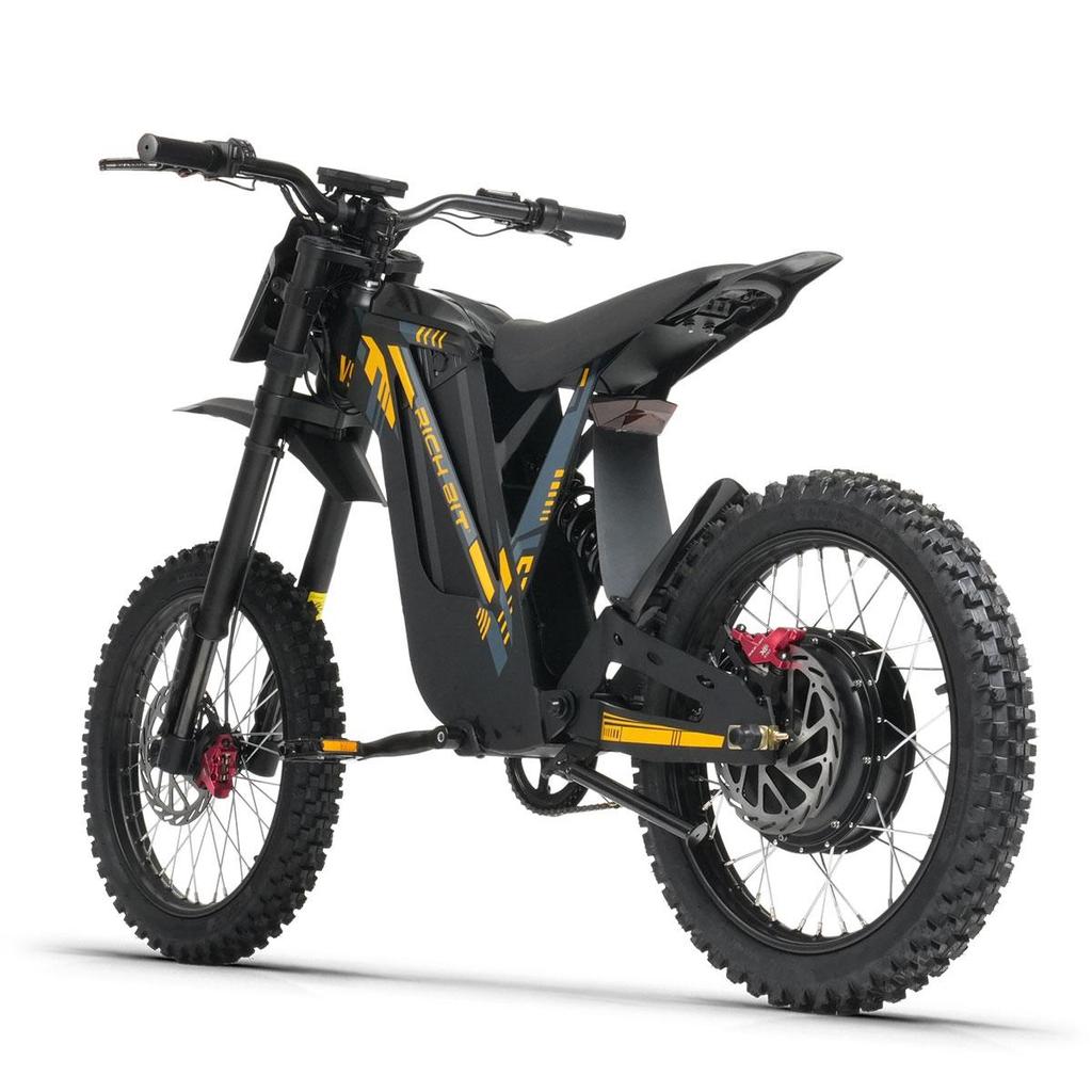 RICH BIT V9 Ultra Elektrisches Motorrad für Erwachsene 1500W Motor 48V 20Ah Akku Elektroroller mit dicken Reifen für Geländefahrten, Offroad und den Stadtverkehr