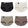 4PCS Seamless Panties for Woman Ice Silk Underwear Soft Thin Briefs Women's Underpants Fashion Sexy Female Lingerie