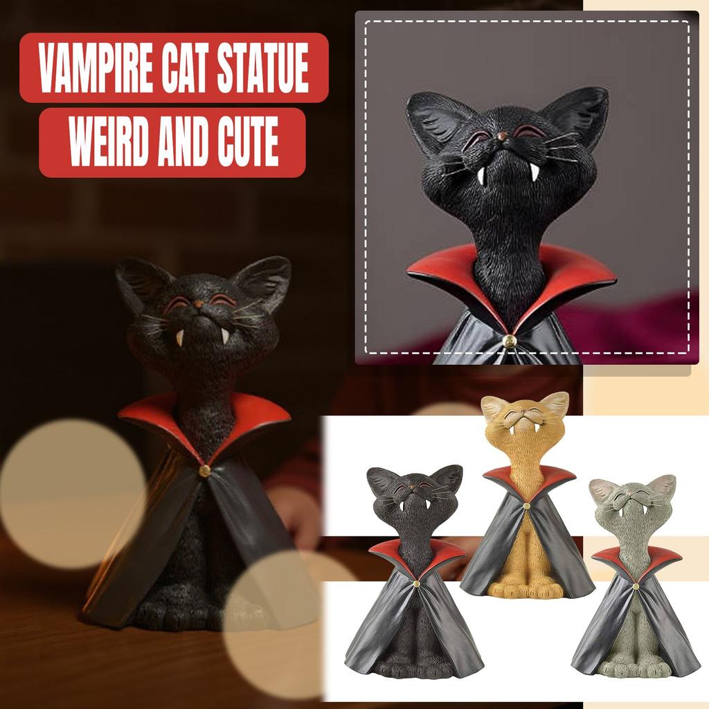 Cross-border Halloween Cats Laugh Resin Ornaments Decorations