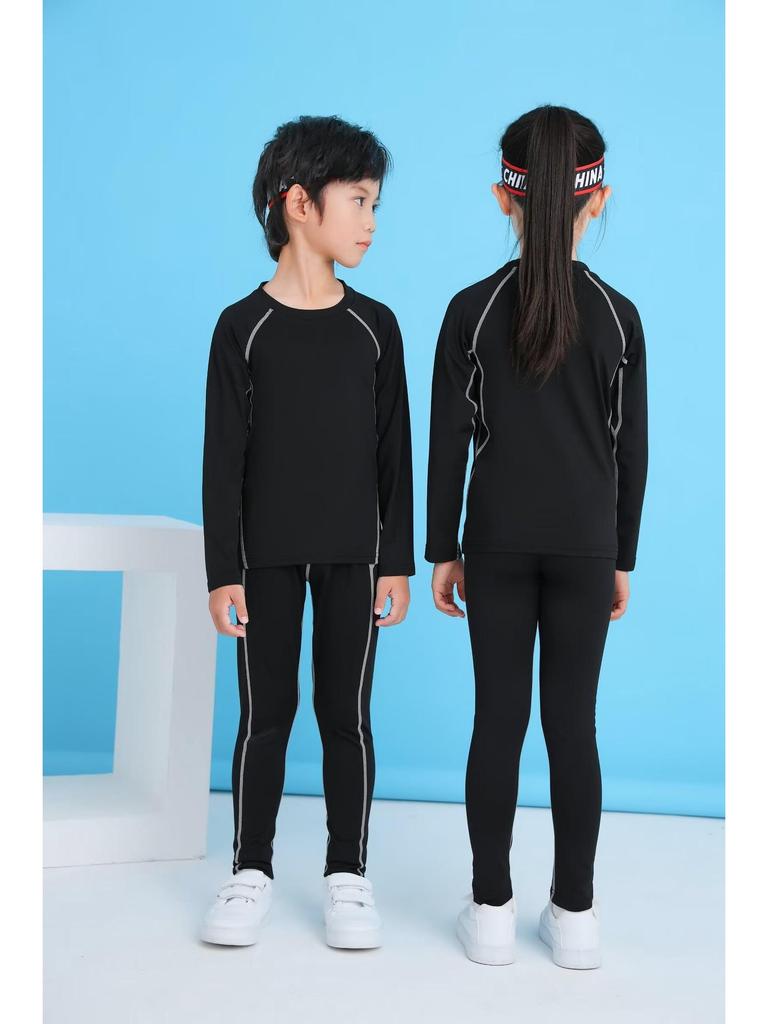 A03 Long Sleeve Tight Suit Set for Adults & Children, Size 16-3XL, Fitness Wear Leotard