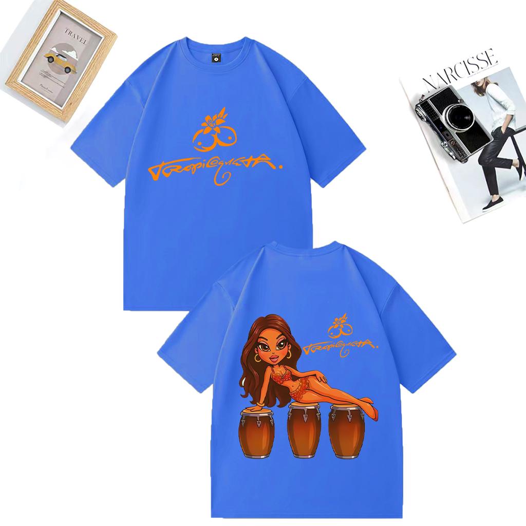 Karol G Tropicoqueta 2025 Album Merch Graphics Tshirt Unisex WOMEN Fashion Vintage Tshirts Casual Cotton Loose Short Sleeve Tees