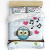 Cartoon Bee Cute Square Pattern Duvet Cover Bed Bedding Set Home Textile Quilt Cover Pillowcases Bedroom Bedding Set No Sheet