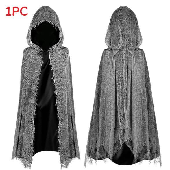 Witch Costume Cloak With Polyester Fabric For Halloween Cosplay And Costume Parties
