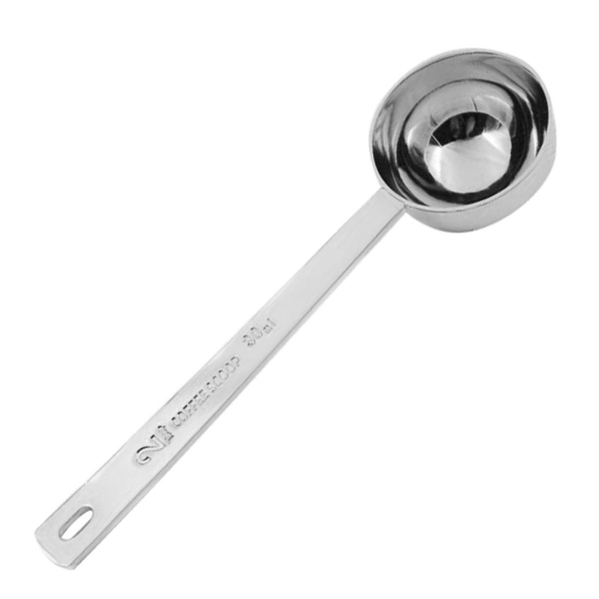 

Мерная ложка 15/30 мл, прозрачная шкала, длинная ручка, удобная ручка, термостойкая, против ожогов, высокая точность, кофе 30ML серебряный