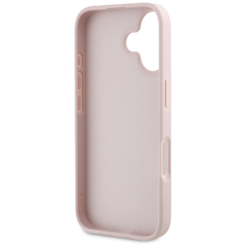 Etui Guess Grained Big 4G Logo Small     Classic Logo Do Iphone 16 Różowy
