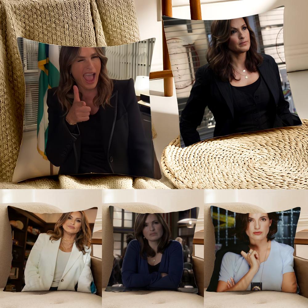 O-Olivia Benson Pillow Svu Character Cushion Cover Pillowcase Anti-Dustmite Living Room Sofa Decor Cushion Room