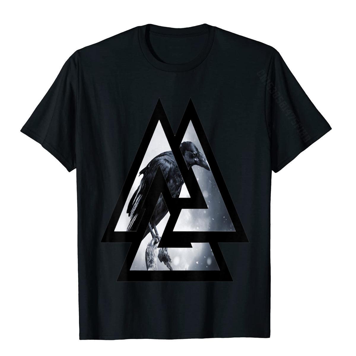 

Ворон Ворон Норвежский Викинг Стиль Подарок Для Викингов Любовник Футболка Футболки Топы Рубашка Для Мужчин Специальный Принт на Футболки