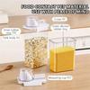 High Quality Airtight Grain Storage Box with Measuring Cup Lid Sets for Home Kitchen Grain Storage Jar