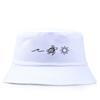 Minimalist Sea Turtle Wave Sun Bucket Hat Summer Beach Travel Sun Cap Cotton FisherUnisex Hats for Unisex Women Bob Panama Gorros
