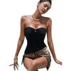 Special tube top neck one-piece swimsuit women's new sexy pure desire wind advanced feeling hot spring