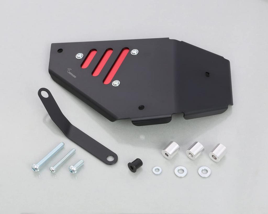 Cache latéral droit KITACO Type 2 Monkey 125 (Noir rouge) (JB03/JB05) 615-1301020