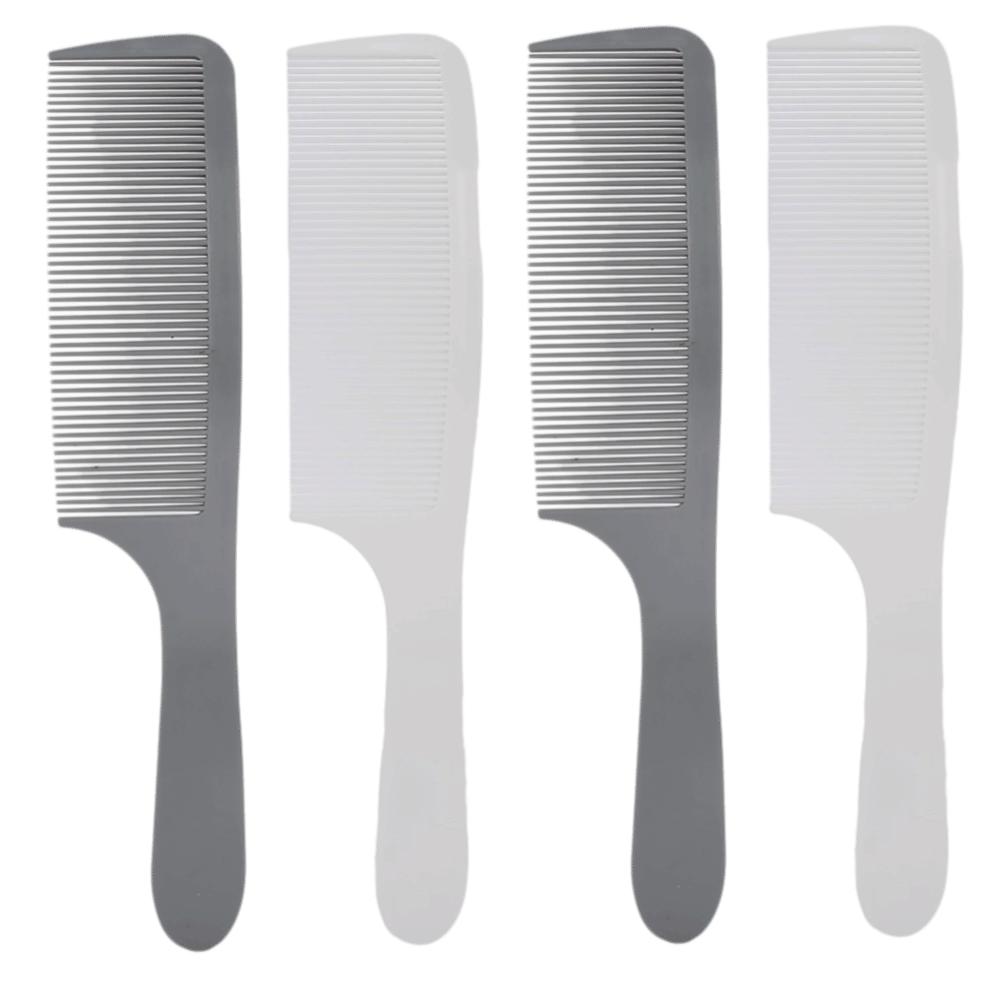 4PCS Ergonomic Handle Barber Clipper Combs Multi-Color Set Flat Top Comb Hair Cutting Comb  Home Use