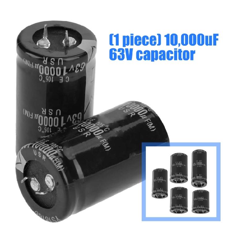 35x50mm/35x50mm/30x60mm/35x45mm/35x40mm 10000uF Electrolytic Capacitor 63V Power Supply Circuit Equipment Accessories