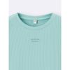 GU by Uniqlo Girls Rib Crop Logo T Jr
