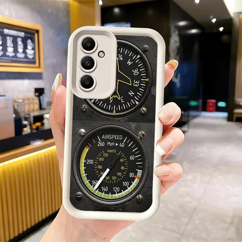 Phone Case for Samsung Galaxy A17 A16 A15 A14 A13 Aircraft Instrument Cockpit Radar A56 A36 A26 A55 A35 A25 A54 A34 A24 A53 A33
