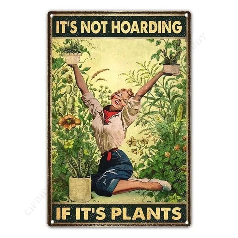 My Garden Tin Sign, Metal Wall Decor 20x30cm