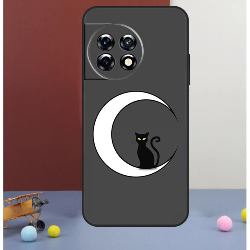 Witches Cat Moon Cover For OnePlus Nord 4 CE 2 3 Lite N20 N30 9 10 Pro 8T 9RT 10T 11 OnePlus 12 13 R Case