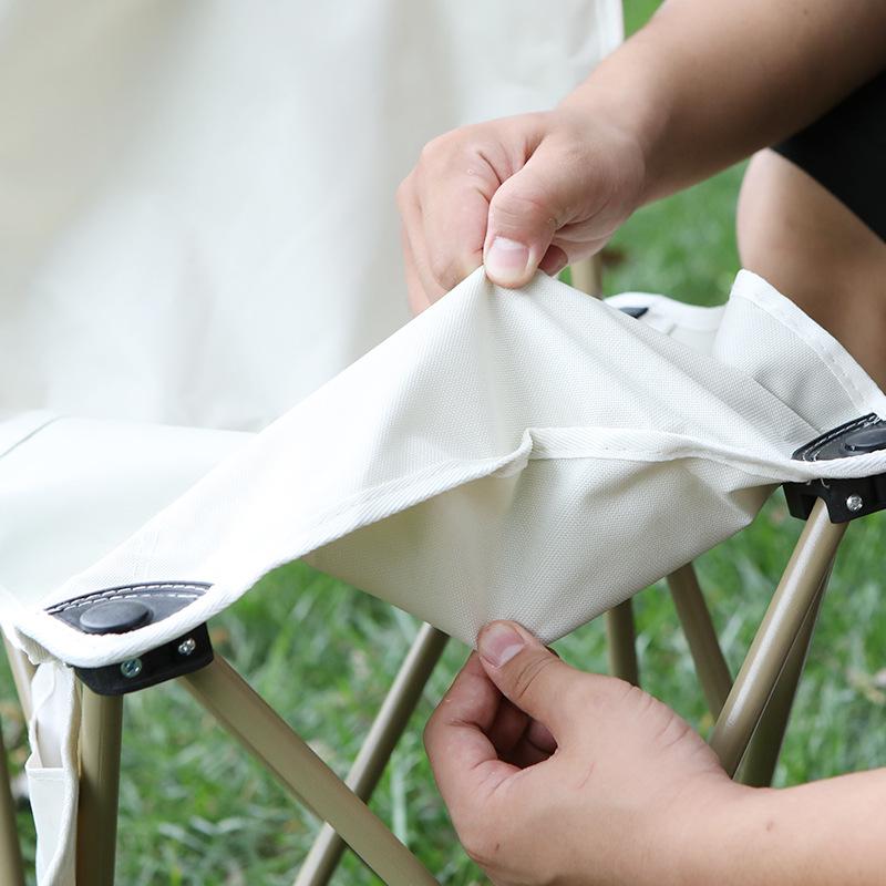 Portable Outdoor Folding Chair with Backrest for Camping and Art Sketching