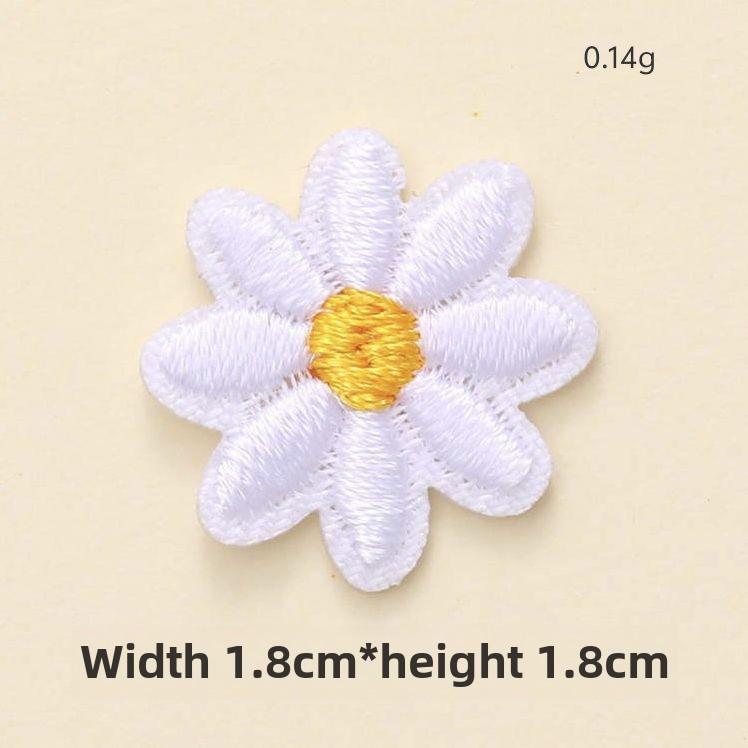 

Маленькая ромашка, компьютерная вышивка, нашивка на ткани для модной одежды Hot Melt Adhesive