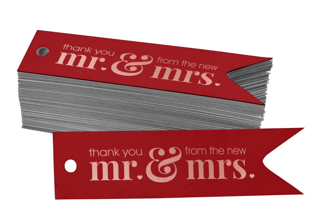 Inkdotpot Pack Of 100 Thank You From The New Wedding Favor Paper Tags Craft Real Gold Foil Hang